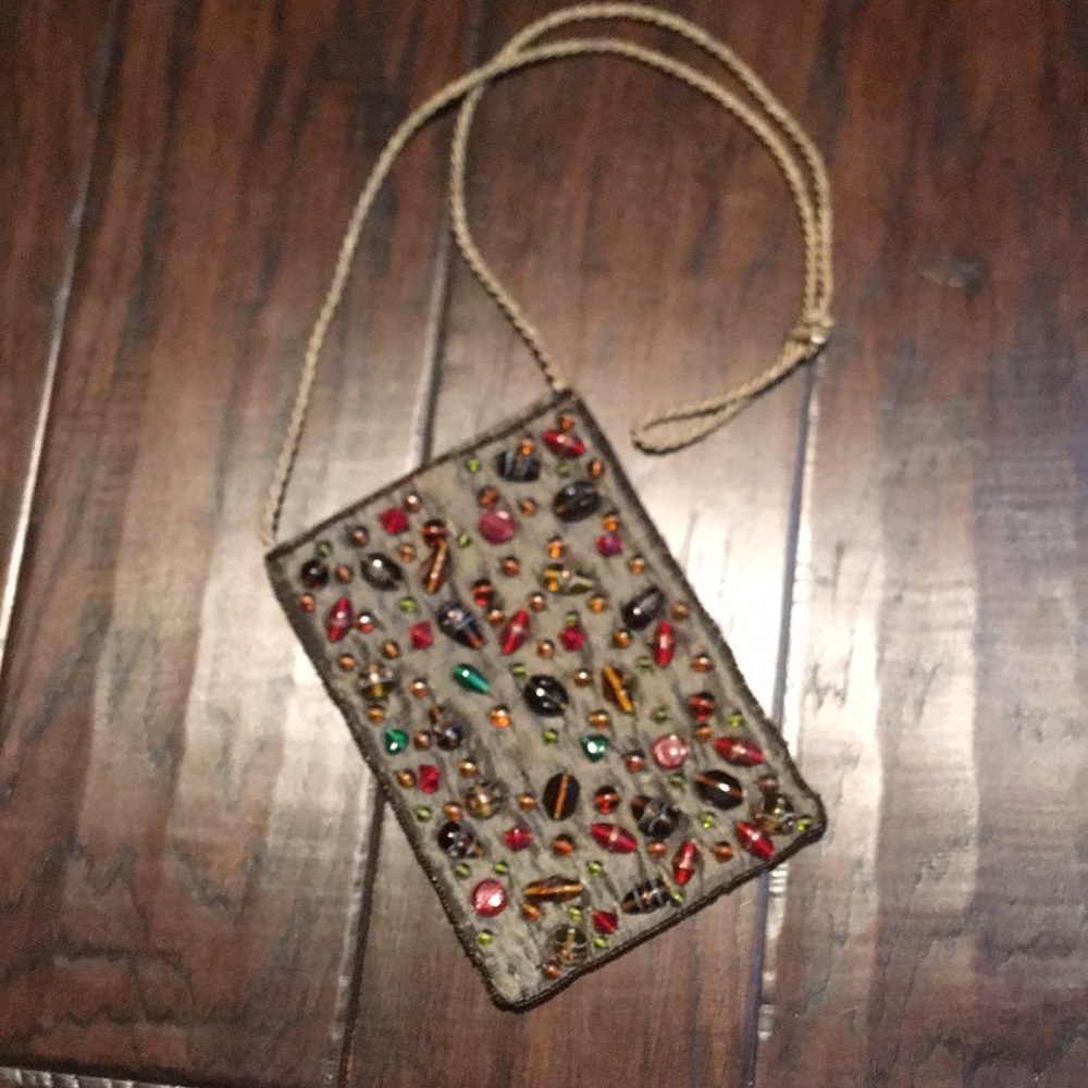 Glass Beaded Cross Body Purse
